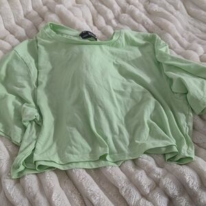 Essentials Light Green Crop Top